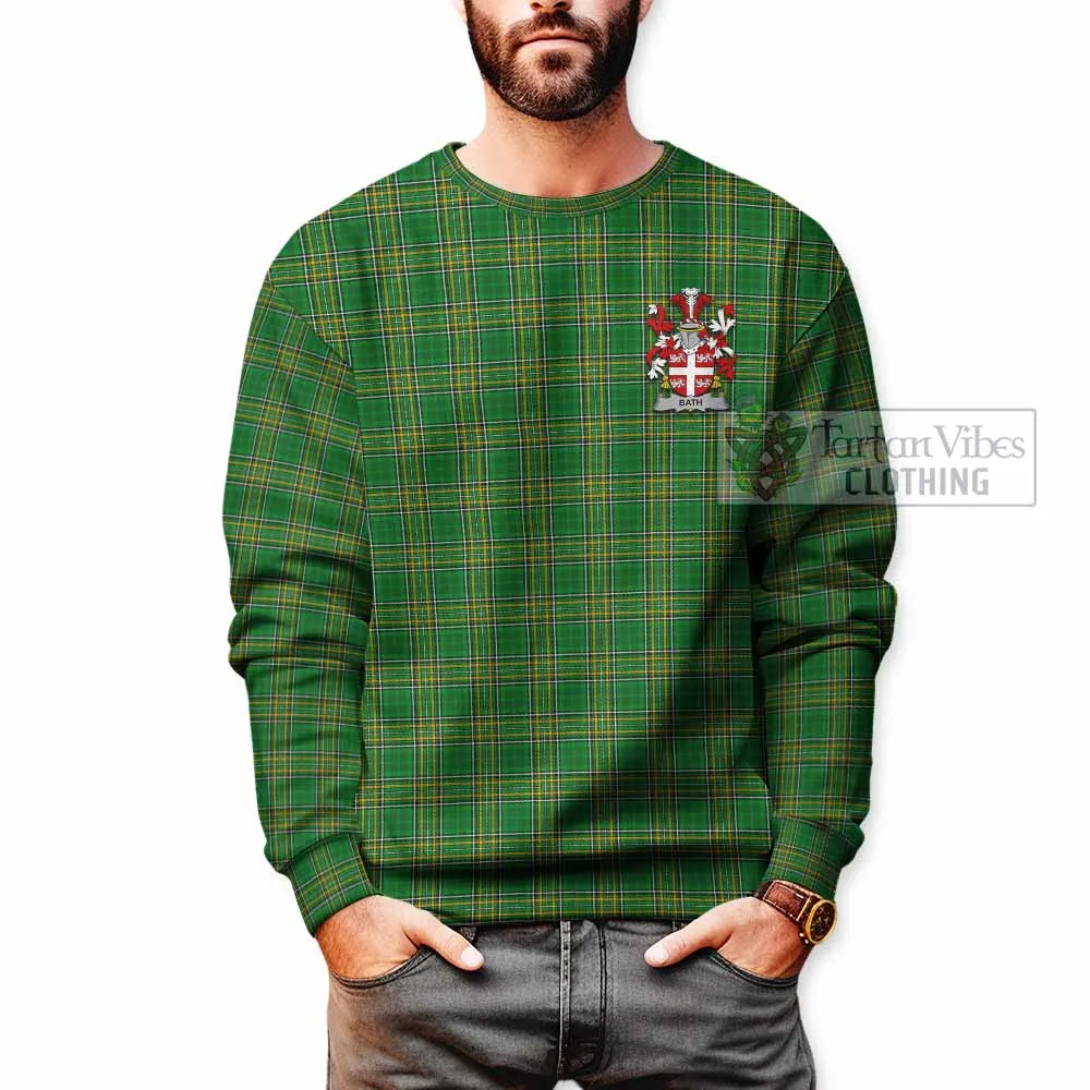 Bath Irish Clan Tartan Sweatshirt with Coat of Arms