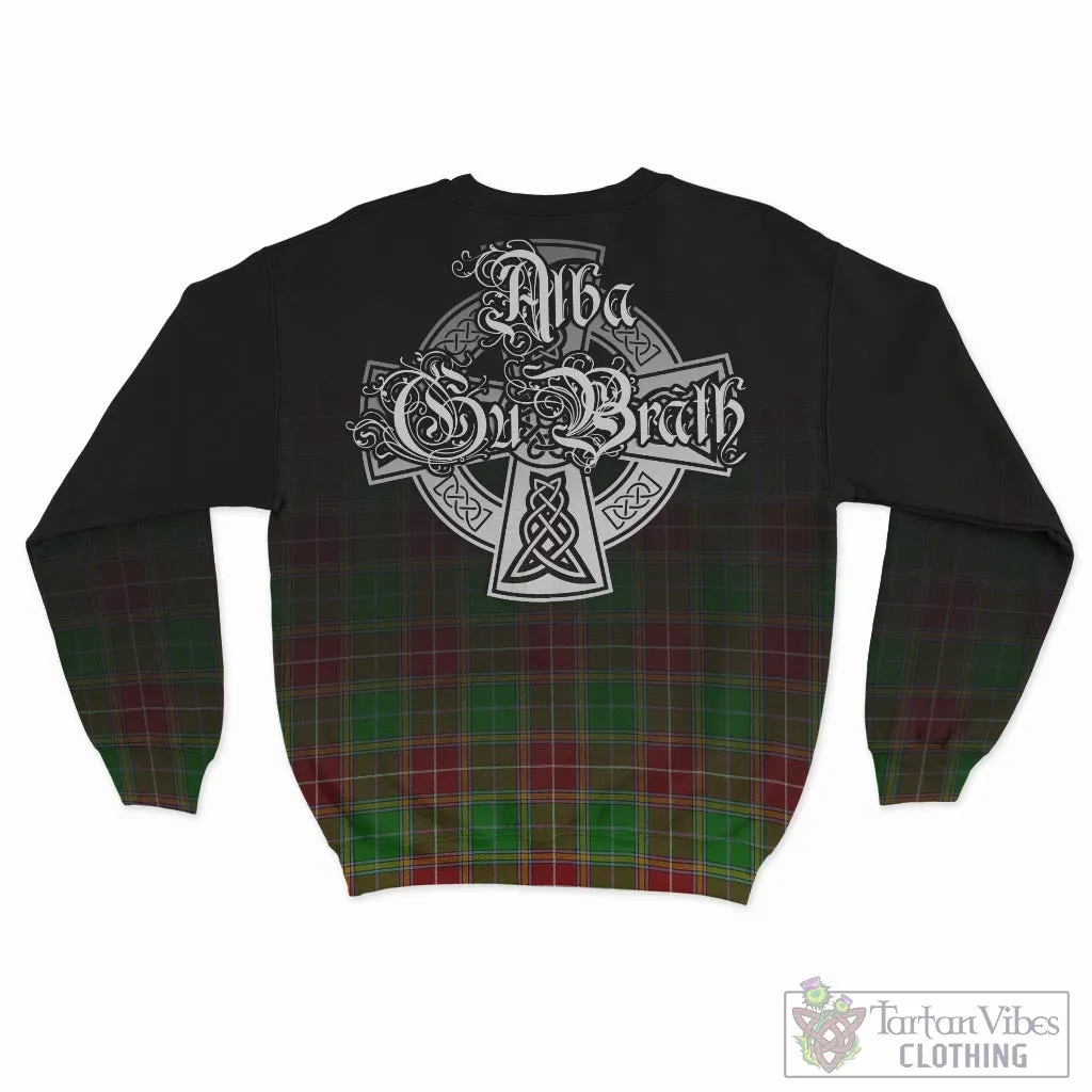 Baxter Modern Tartan Sweatshirt Featuring Alba Gu Brath Family Crest Celtic Inspired