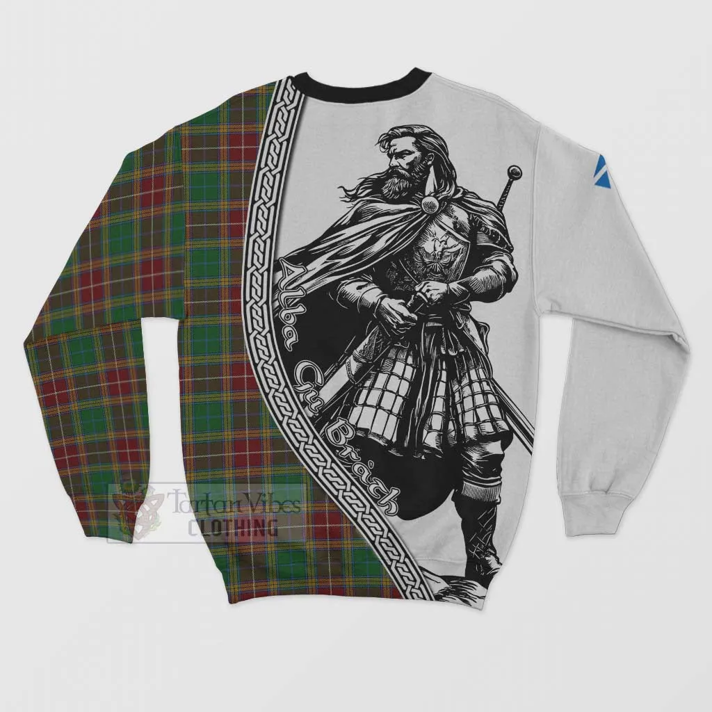 Baxter Tartan Clan Crest Sweatshirt with Highlander Warrior Celtic Style