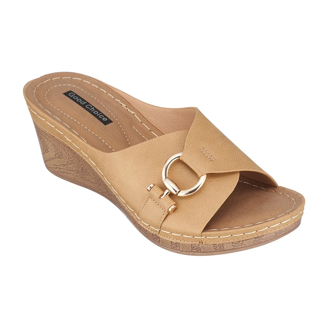 Bay Tan Wedge Sandals