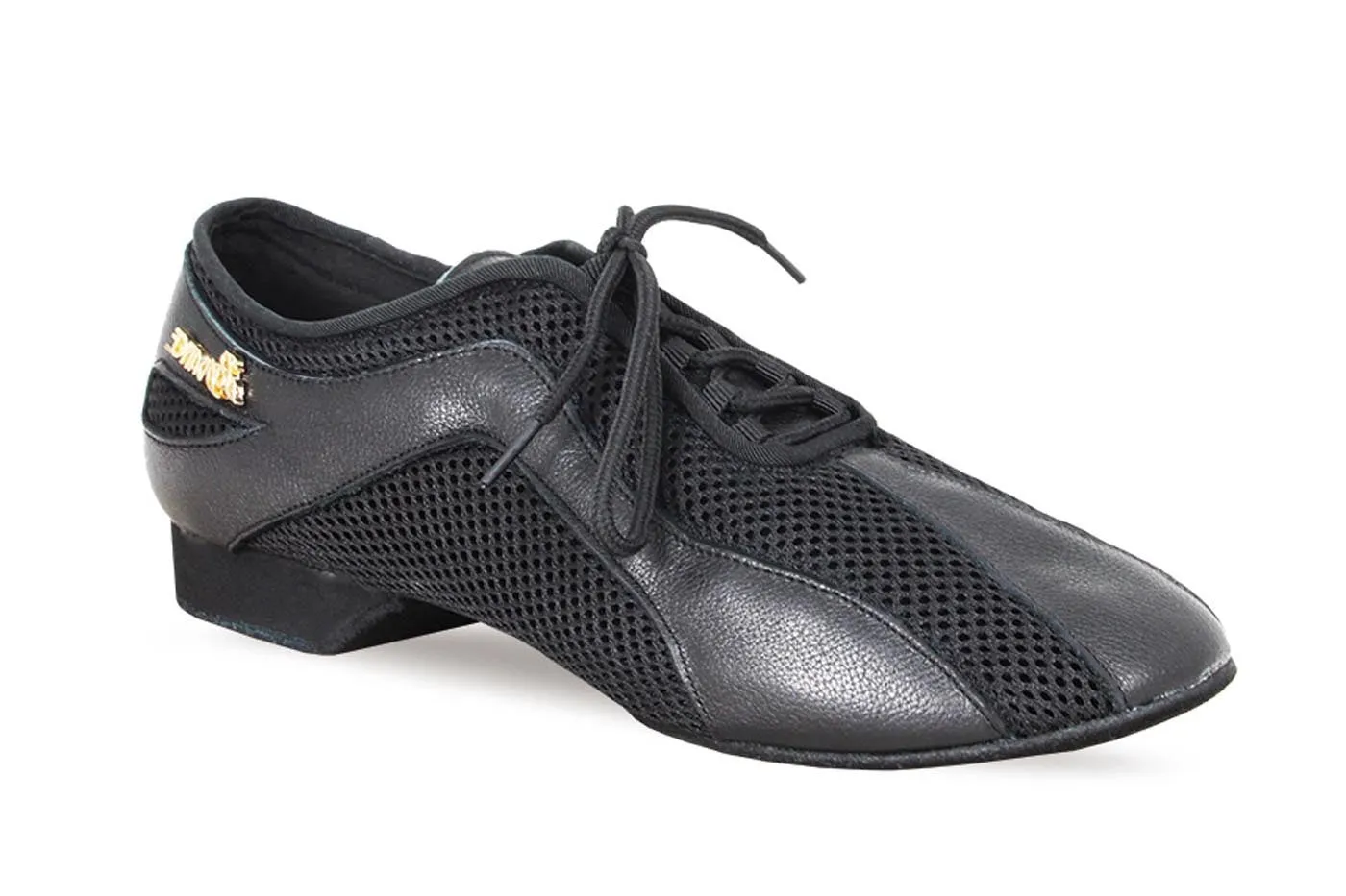 BD Dance AM-1 BD x Abraham Martinez (Lower Heel) Black Leather and Mesh Unisex Practice Shoe