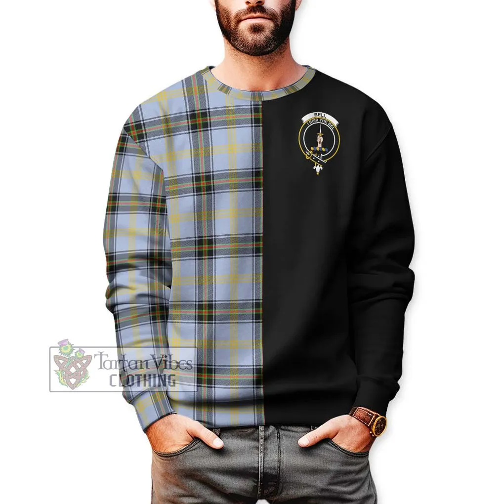 Bell Tartan Sweatshirt with Family Crest and Half Of Me Style