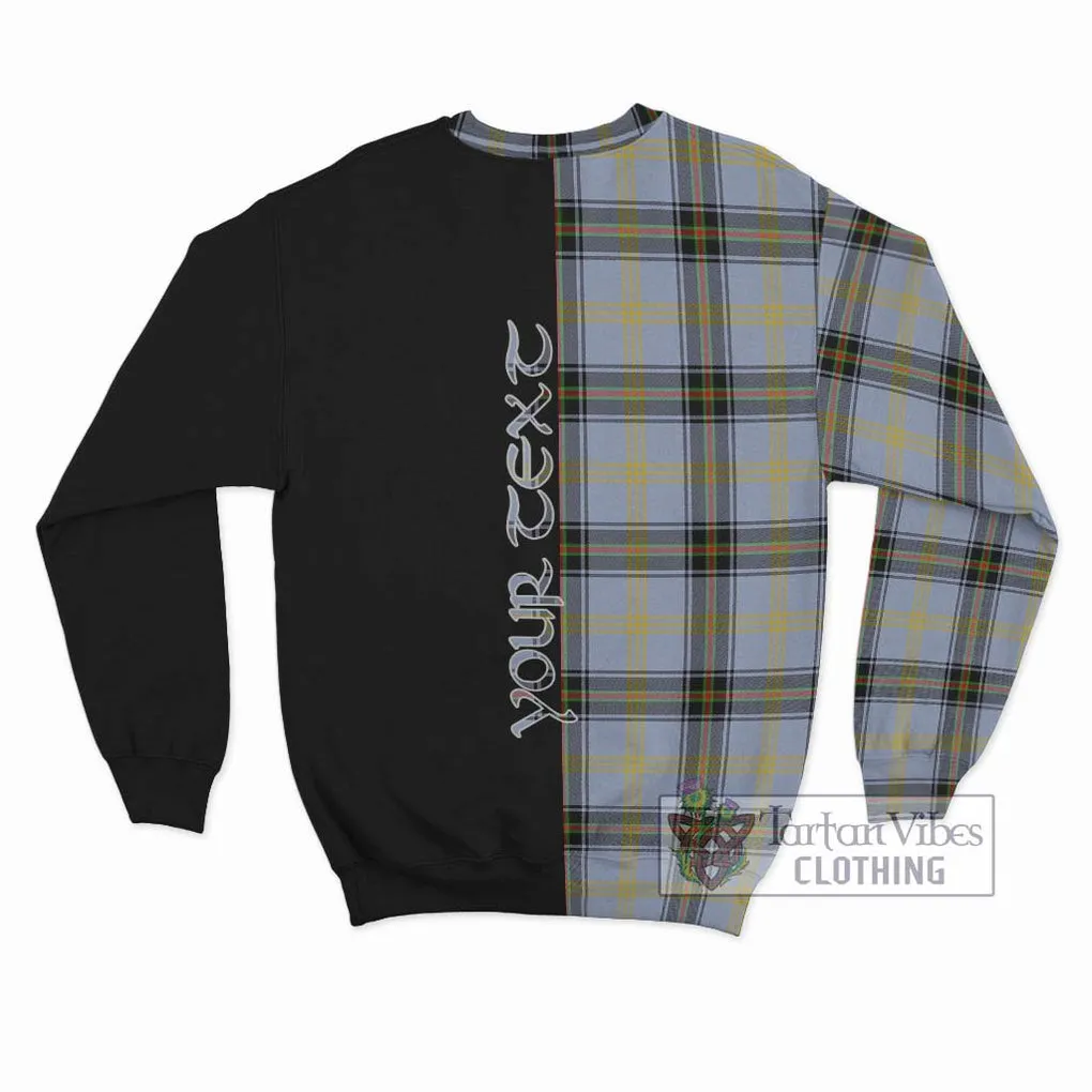 Bell Tartan Sweatshirt with Family Crest and Half Of Me Style