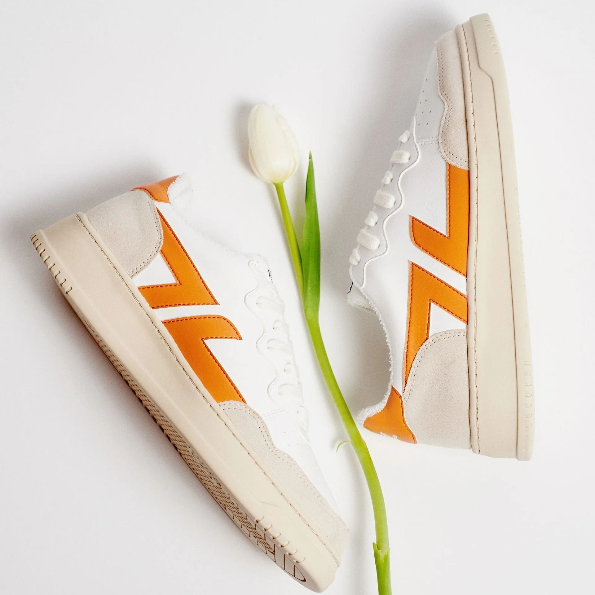 Beta B1 Unisex Vegan Sneakers | Orange