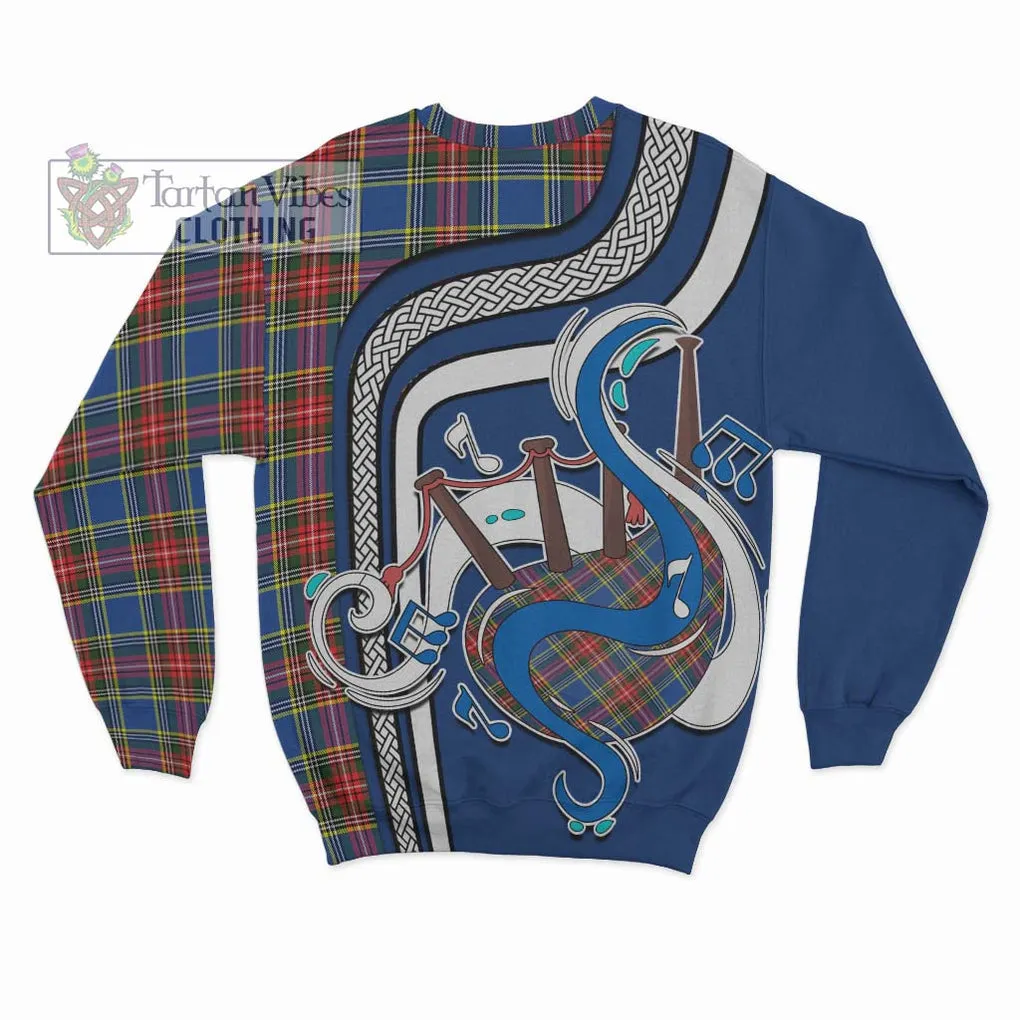 Bethune Tartan Sweatshirt with Epic Bagpipe Style