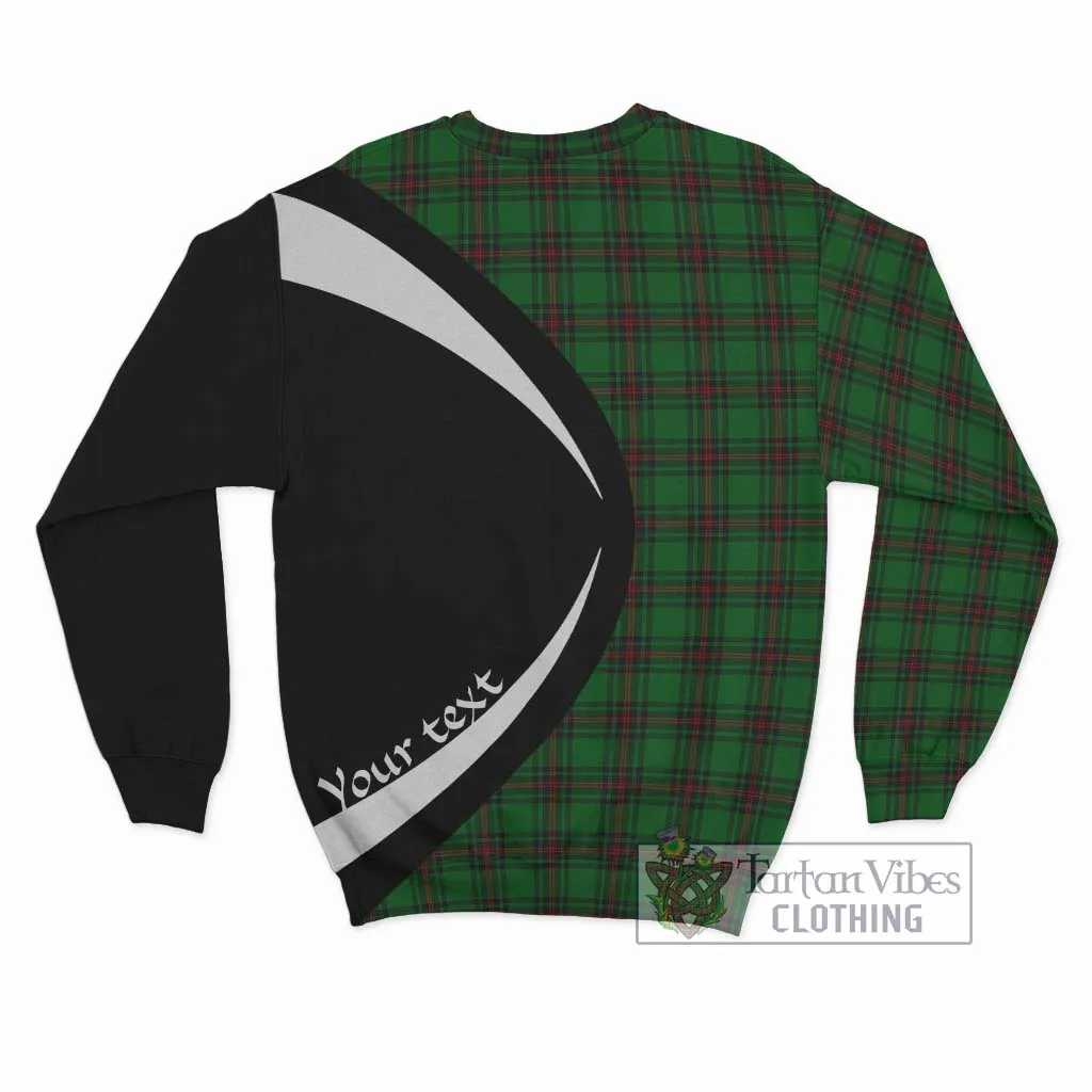 Beveridge Tartan Sweatshirt with Family Crest Circle Style