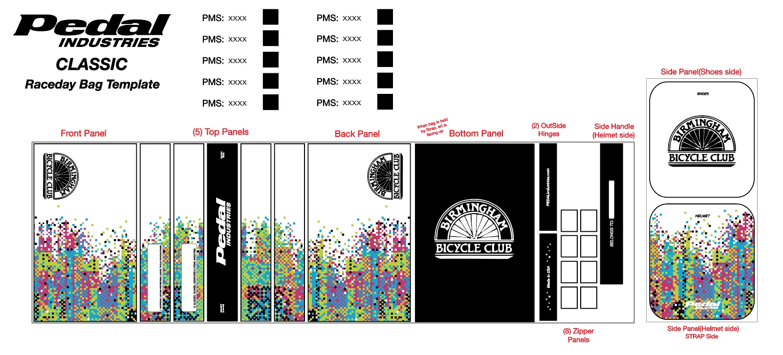 Birmingham Bicycle Club 2022 RACEDAY BAG™ - MOSAIC