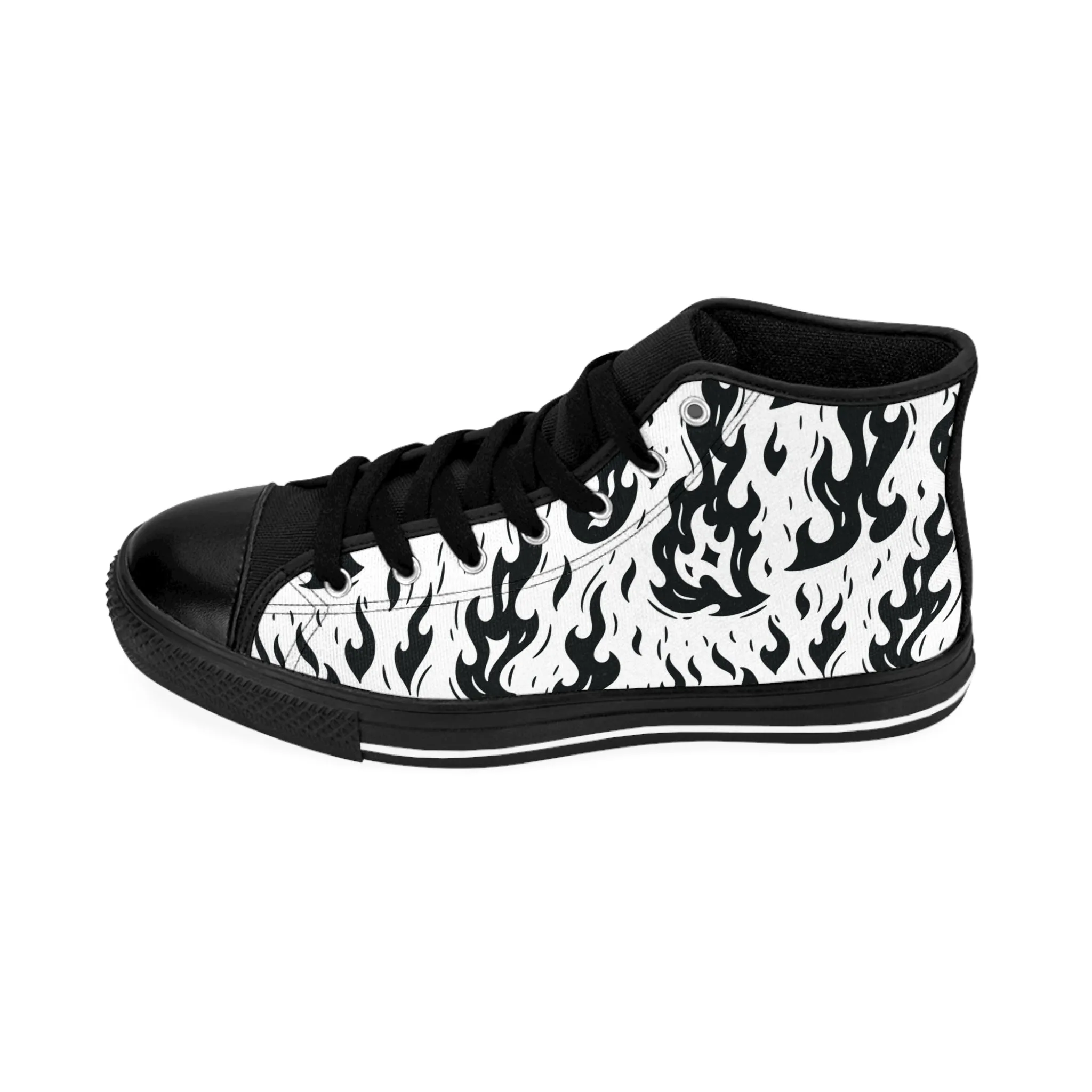 Black Fireball Women's Classic Sneakers