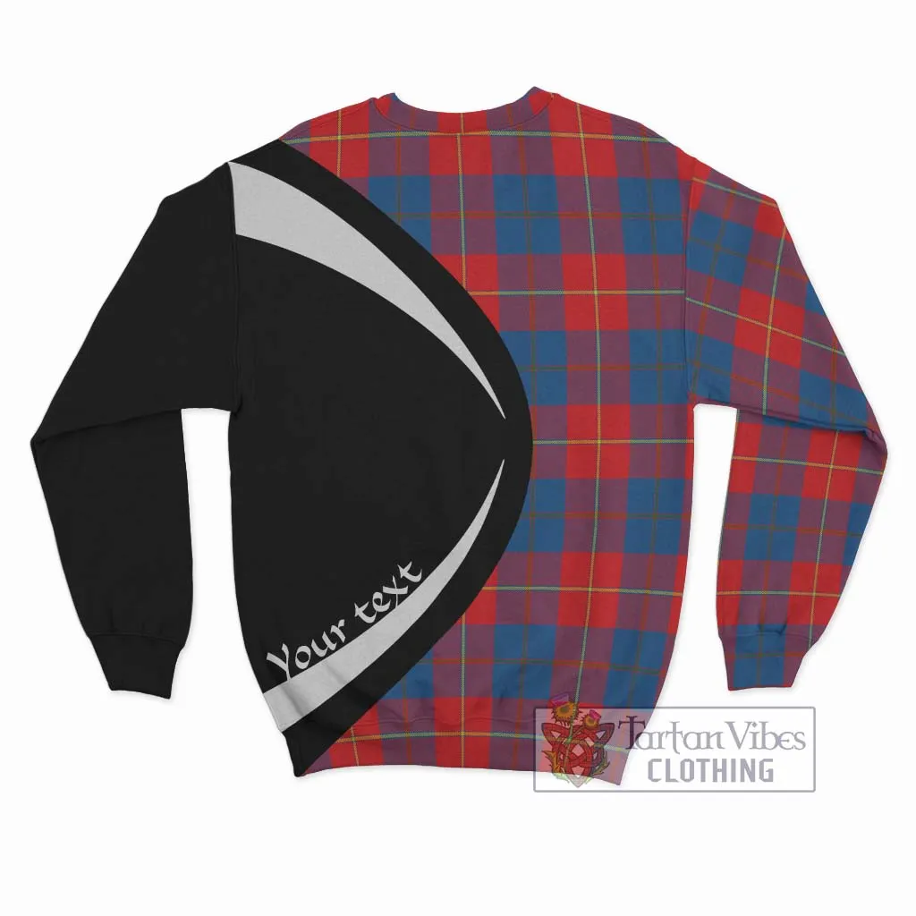 Blane Tartan Sweatshirt with Family Crest Circle Style