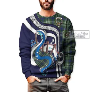 Blyth Tartan Sweatshirt with Epic Bagpipe Style