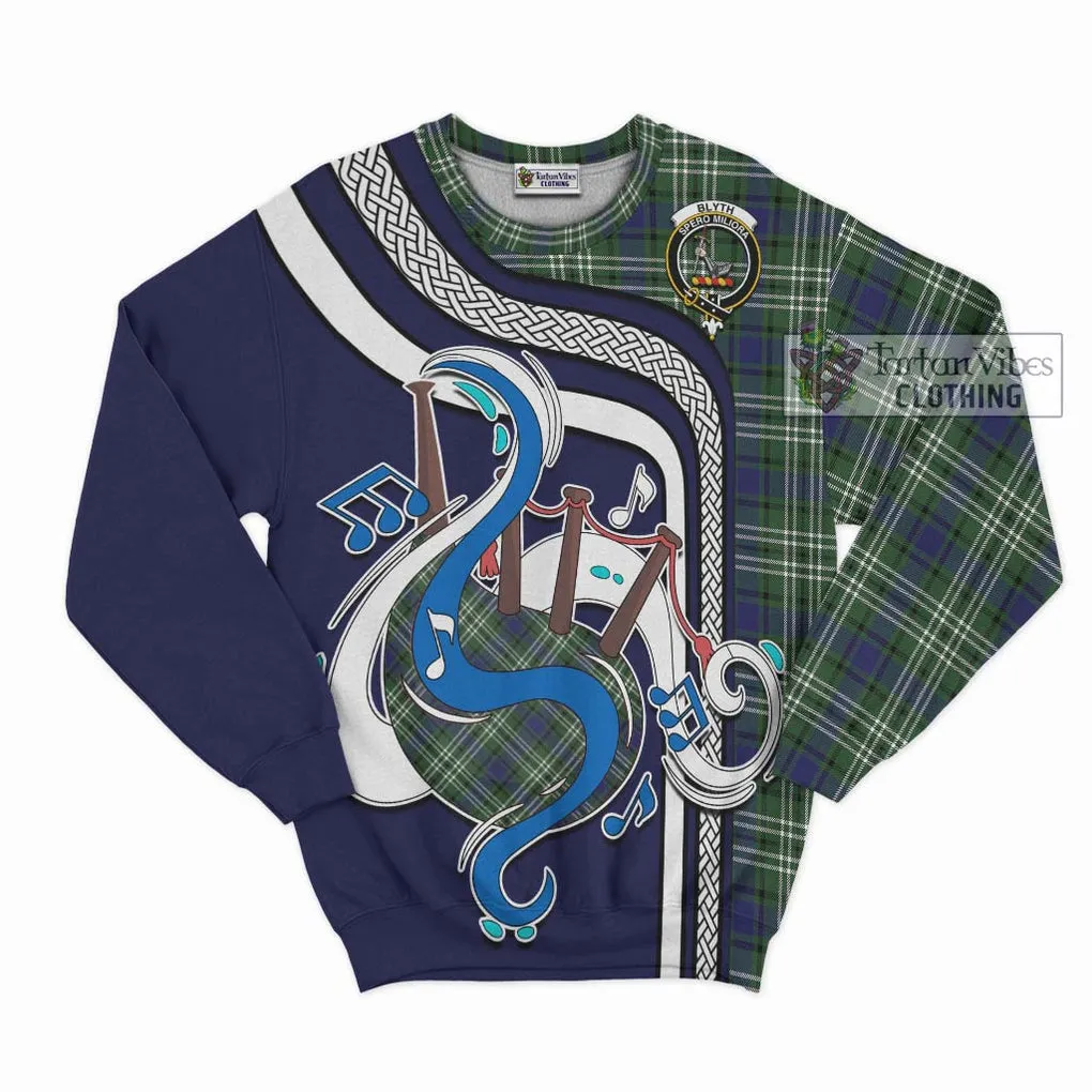 Blyth Tartan Sweatshirt with Epic Bagpipe Style