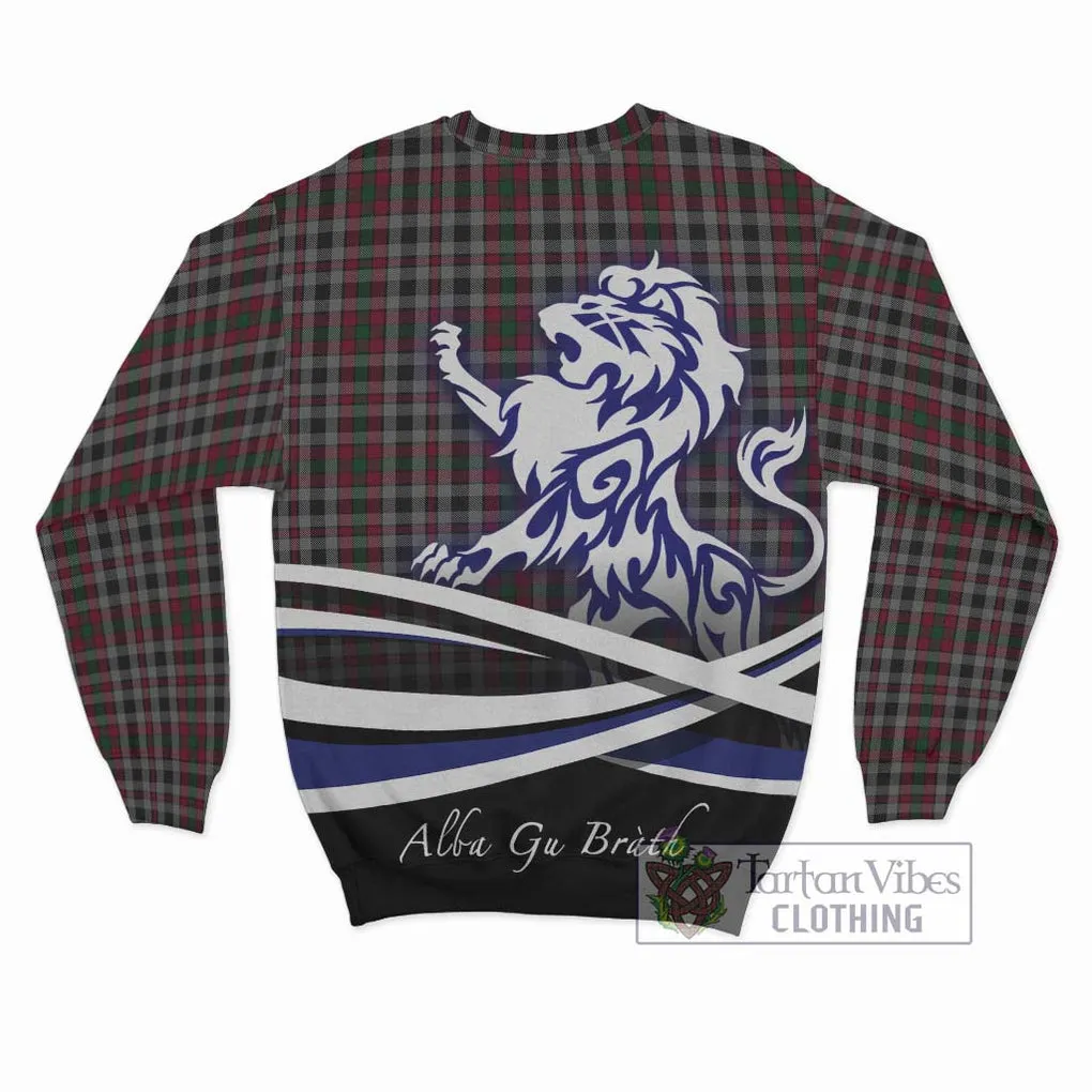 Borthwick Tartan Sweatshirt with Alba Gu Brath Regal Lion Emblem