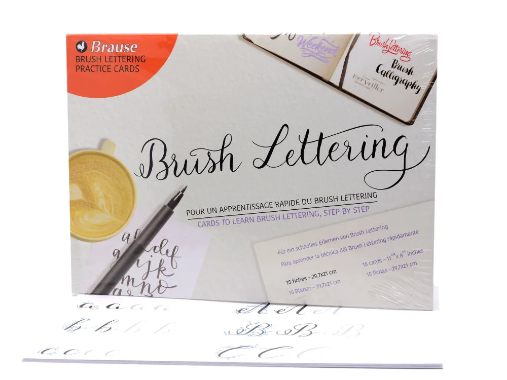 Brause Brush Lettering Practice Cards