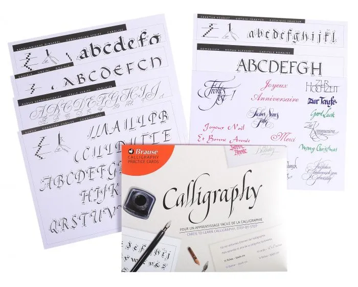 Brause Calligraphy Practice Cards