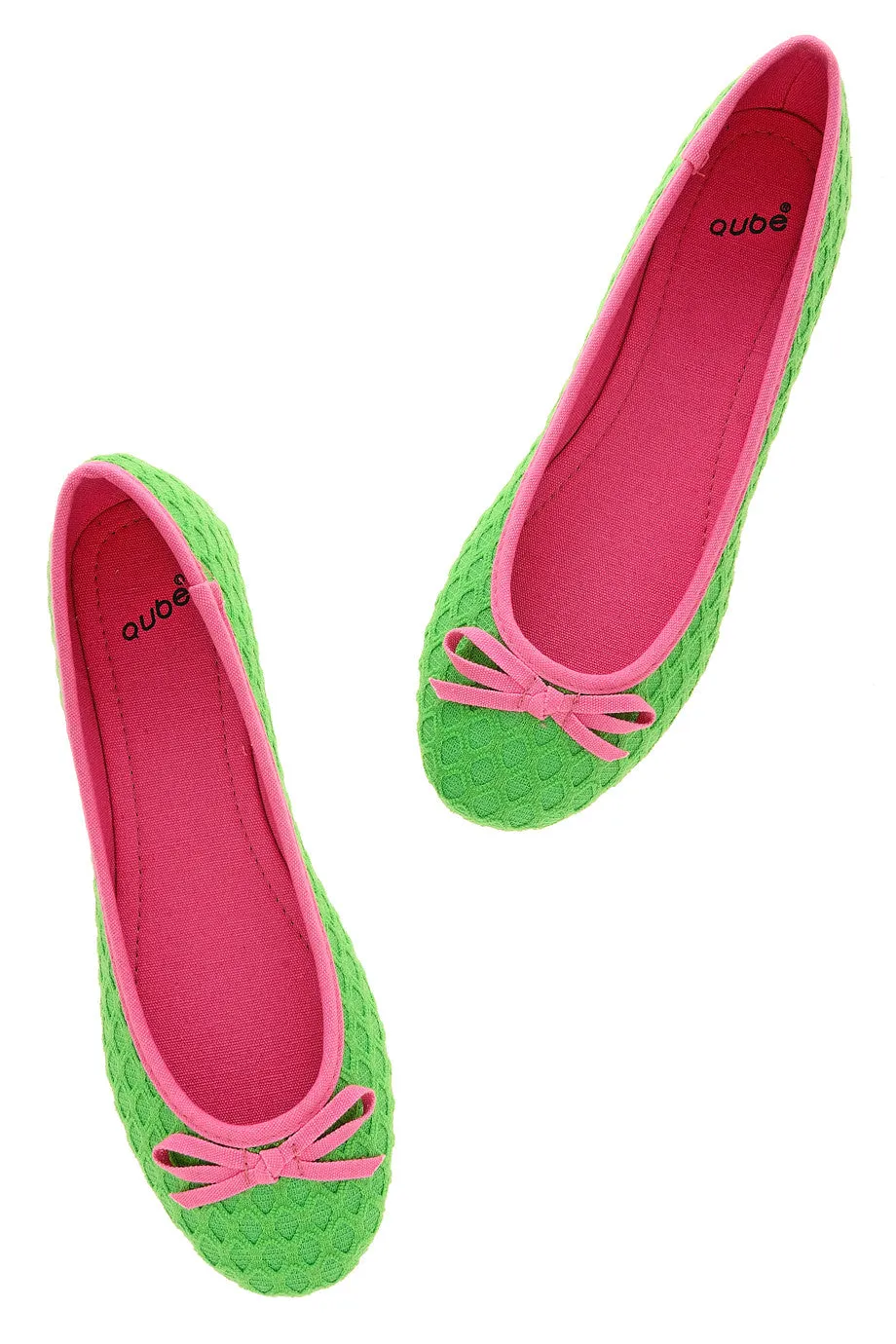 BRIGHT DUET Green Ballerinas