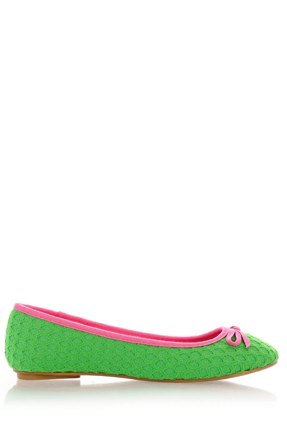 BRIGHT DUET Green Ballerinas