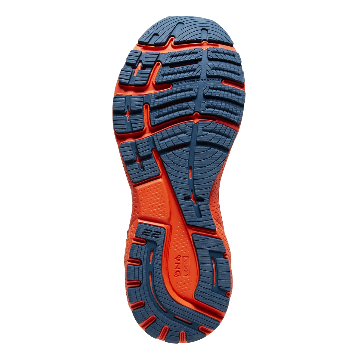 Brooks Adrenaline GTS 22 - Blue - Lite Blue - Orange