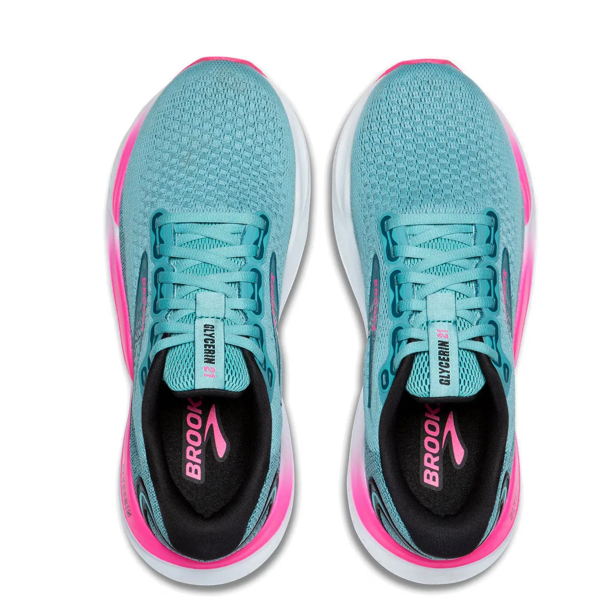 Brooks Glycerin 21 Running Shoes - Womens - Moroccan Blue/Aqua/Pink