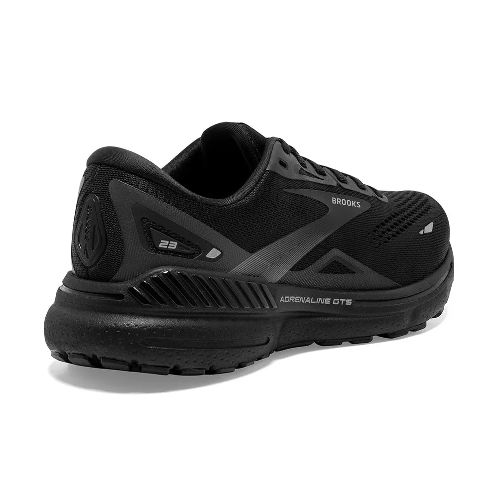 Brooks Men's Adrenaline GTS 23 Running Shoe - Black/Black/Ebony 1103911D020