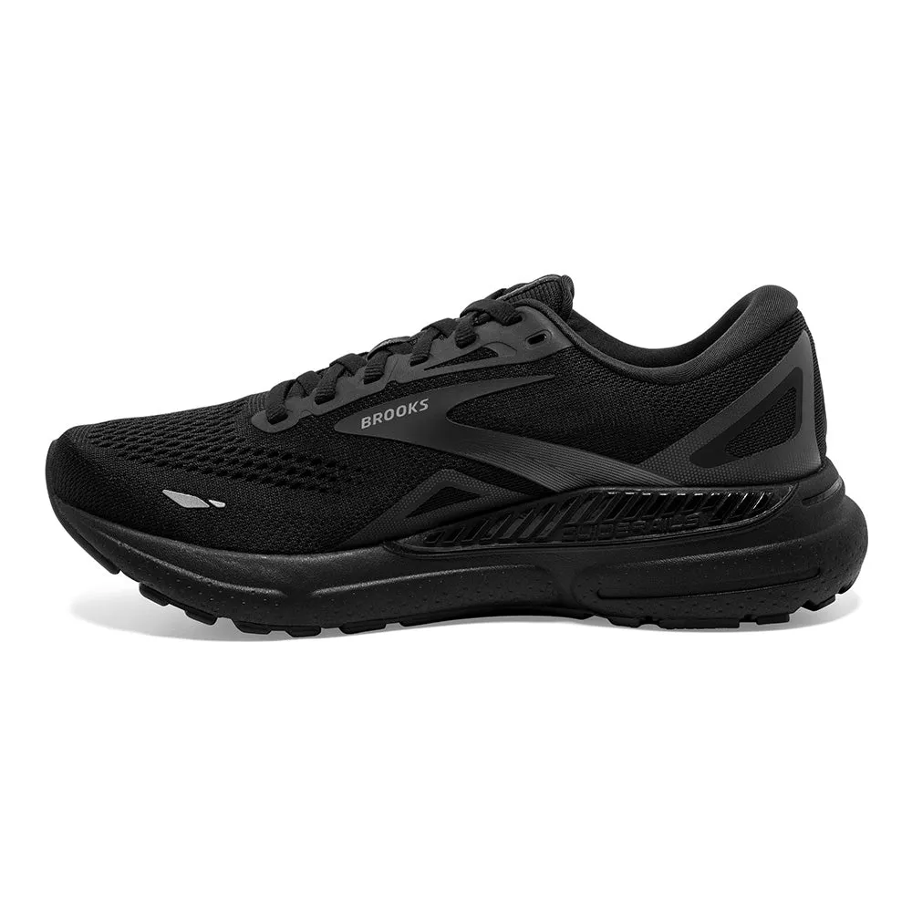 Brooks Men's Adrenaline GTS 23 Running Shoe - Black/Black/Ebony 1103911D020