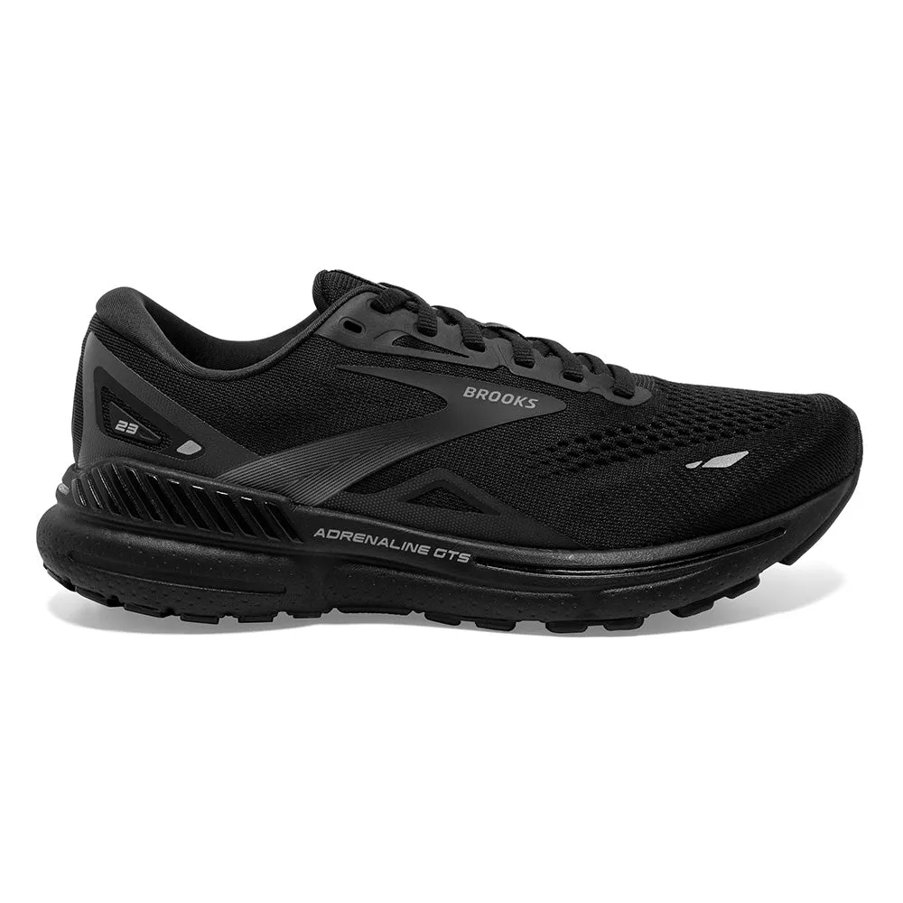 Brooks Men's Adrenaline GTS 23 Running Shoe - Black/Black/Ebony 1103911D020