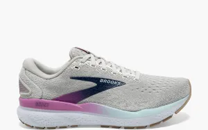 BROOKS WOMENS GHOST 16 - GREY / ESTATE BLUE