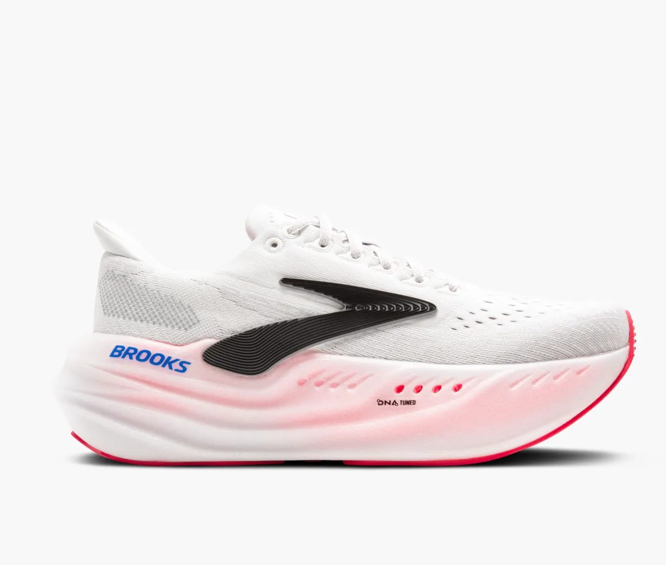 Brooks Womens Glycerin Max- White/Black/Diva Pink (1204361B118)