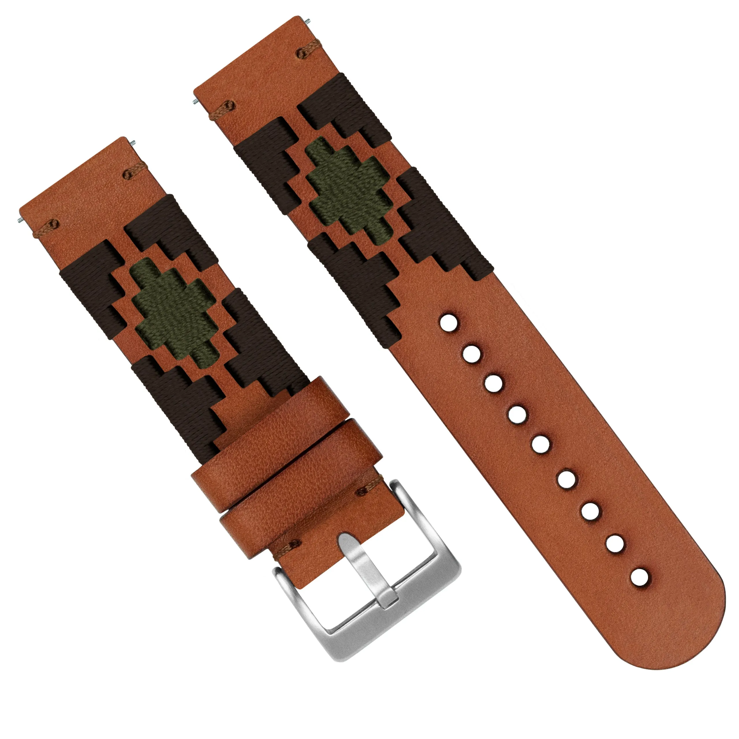 Brown Green Gaucho Watch Band (18mm SALE)