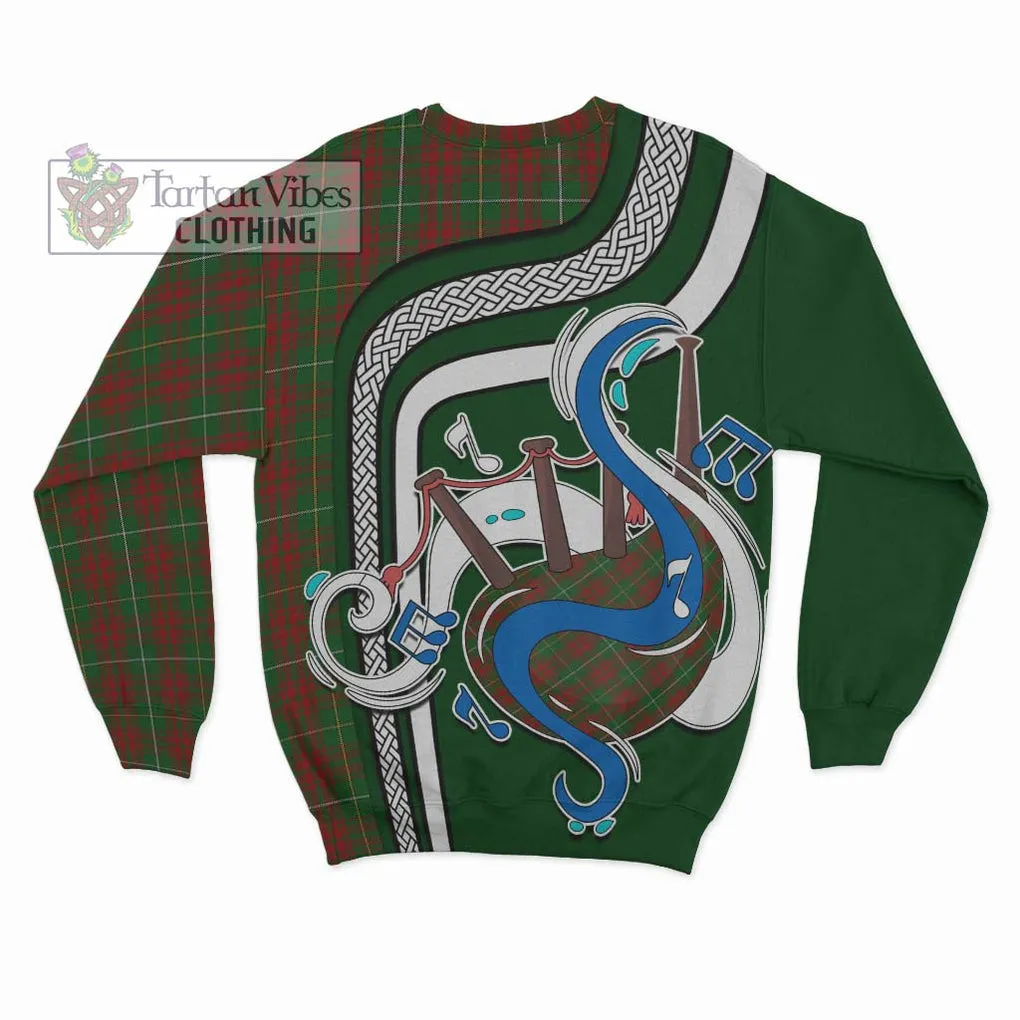 Bruce Hunting Tartan Sweatshirt with Epic Bagpipe Style