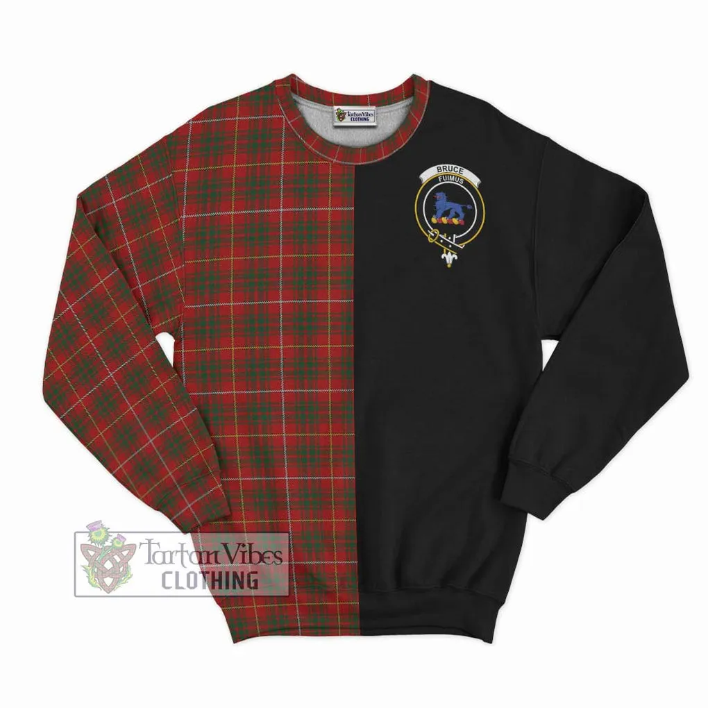 Bruce Tartan Sweatshirt with Family Crest and Half Of Me Style