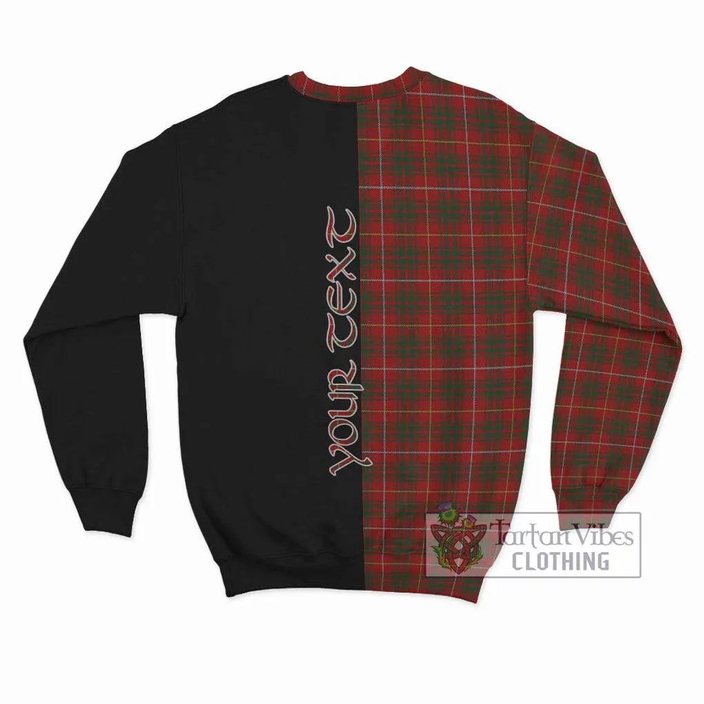 Bruce Tartan Sweatshirt with Family Crest and Half Of Me Style