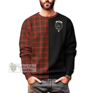 Bruce Tartan Sweatshirt with Family Crest and Half Of Me Style