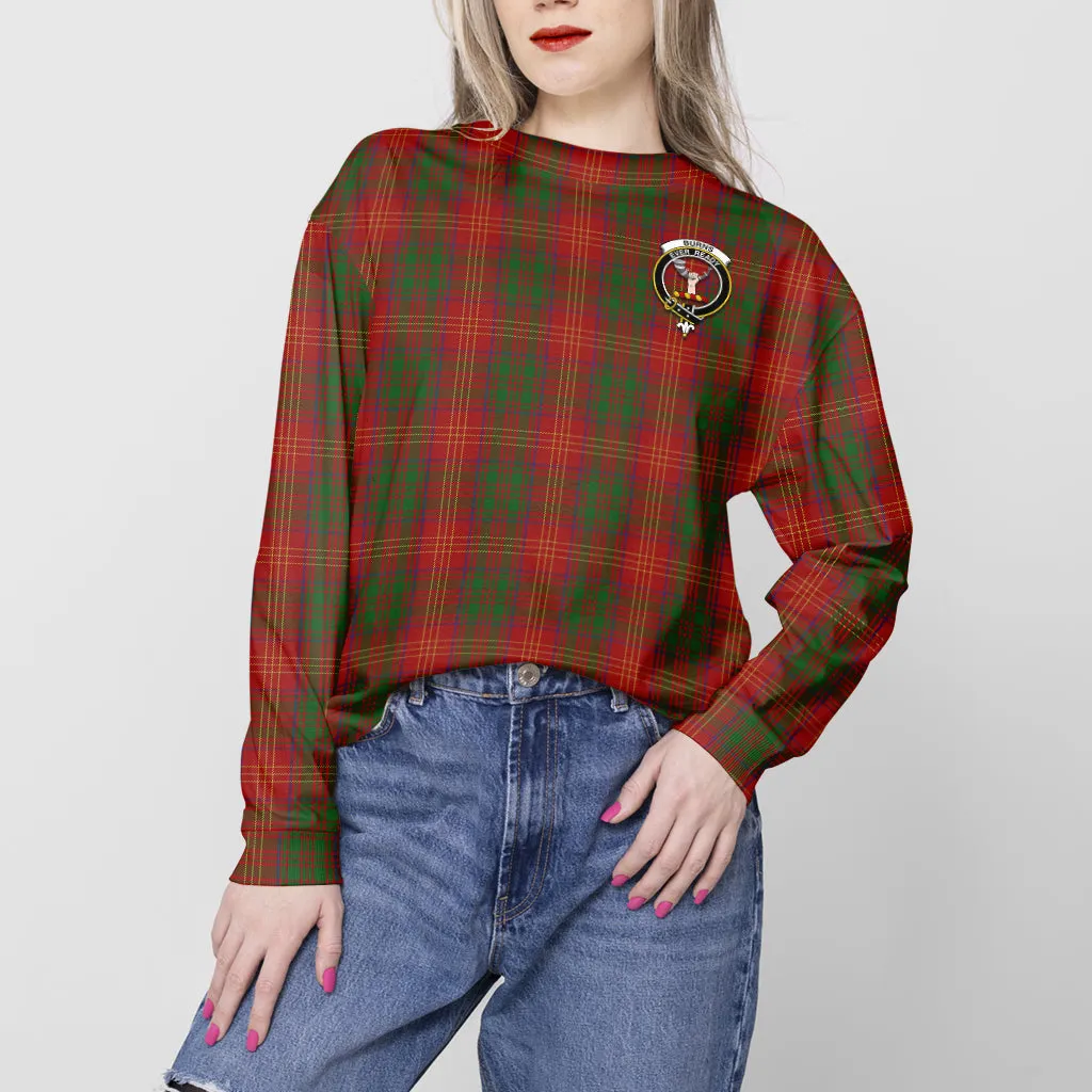 Burns Tartan Sweatshirt with Family Crest