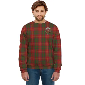 Burns Tartan Sweatshirt with Family Crest