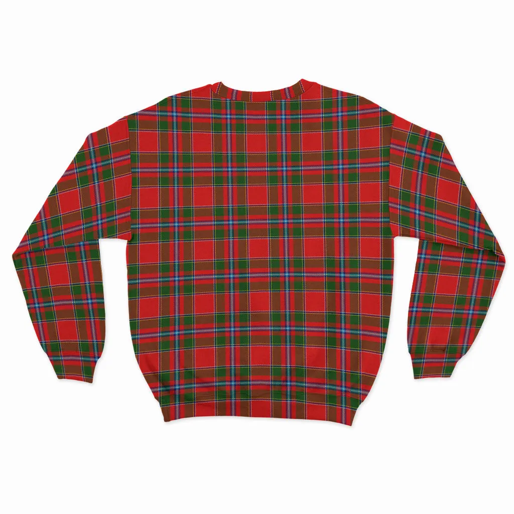 Butter Tartan Sweatshirt with Family Crest