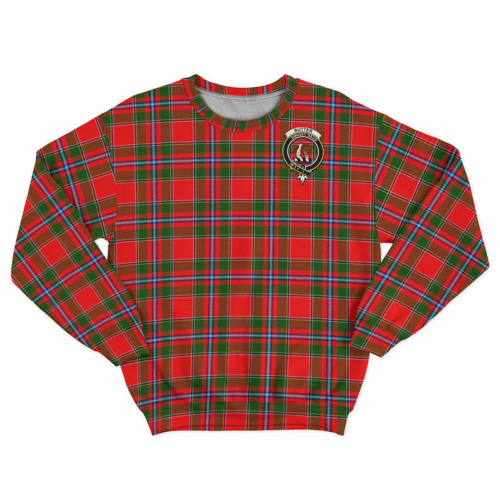 Butter Tartan Sweatshirt with Family Crest