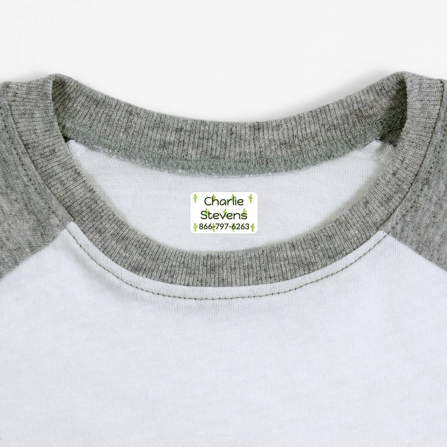 Cactus Iron-On Clothing Labels