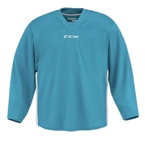 CCM Quicklite 60000 Turquoise Blue/White Custom Practice Hockey Jersey