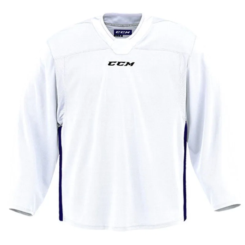 CCM Quicklite 60000 White/Navy Custom Practice Hockey Jersey