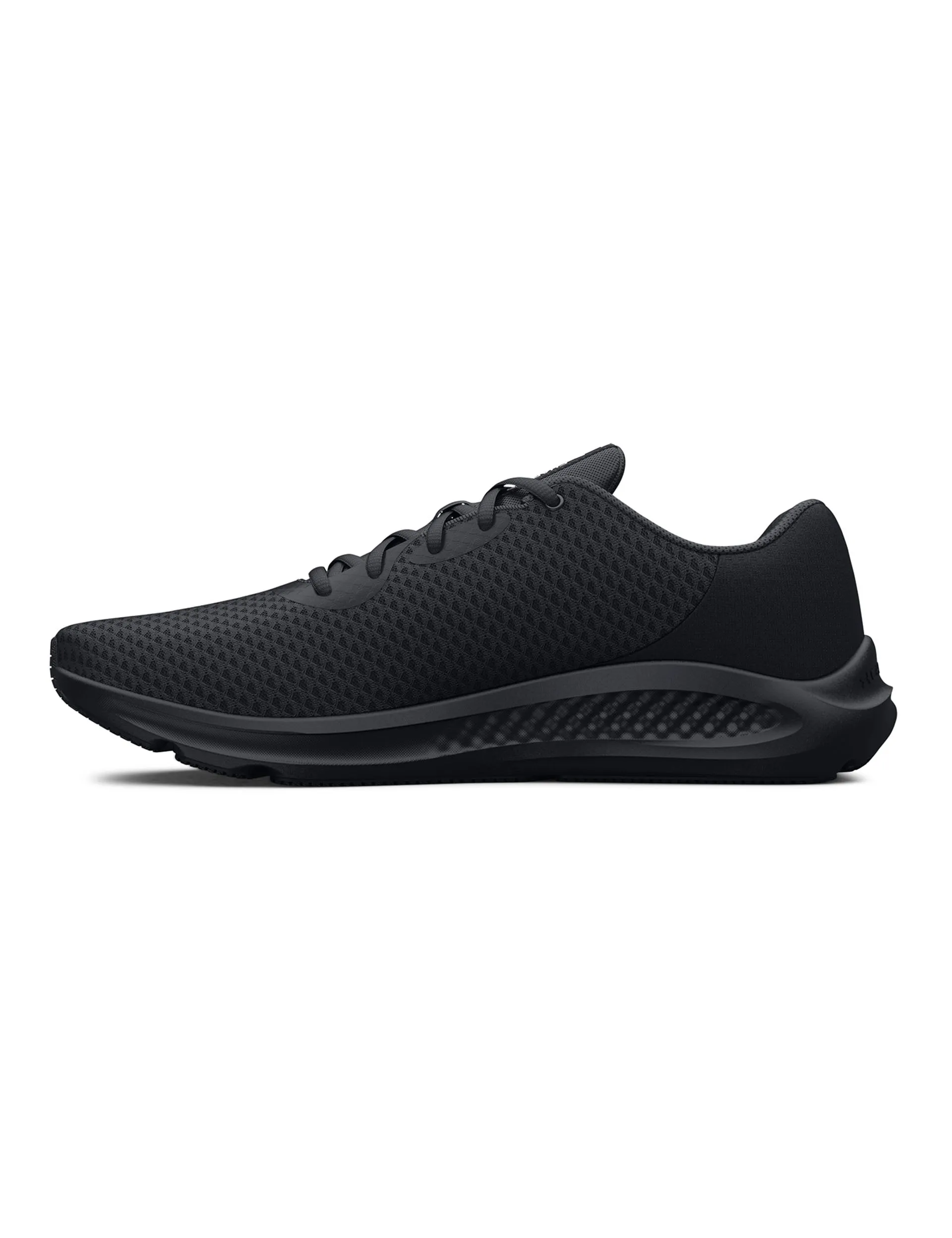 Charged Pursuit 3 Running Shoes - Black/Metallic Silver