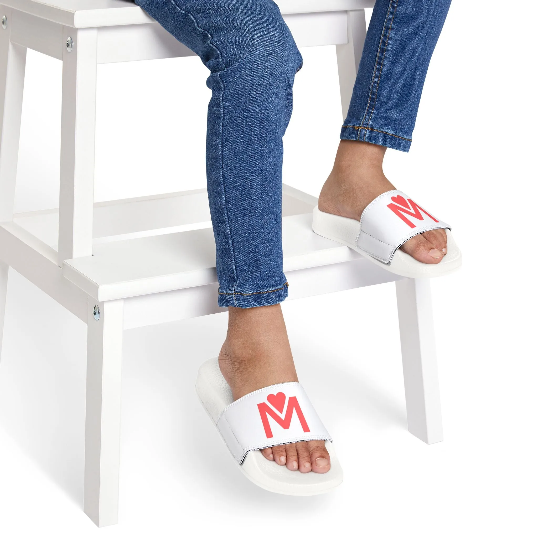 Childrens - White MWM Sliders