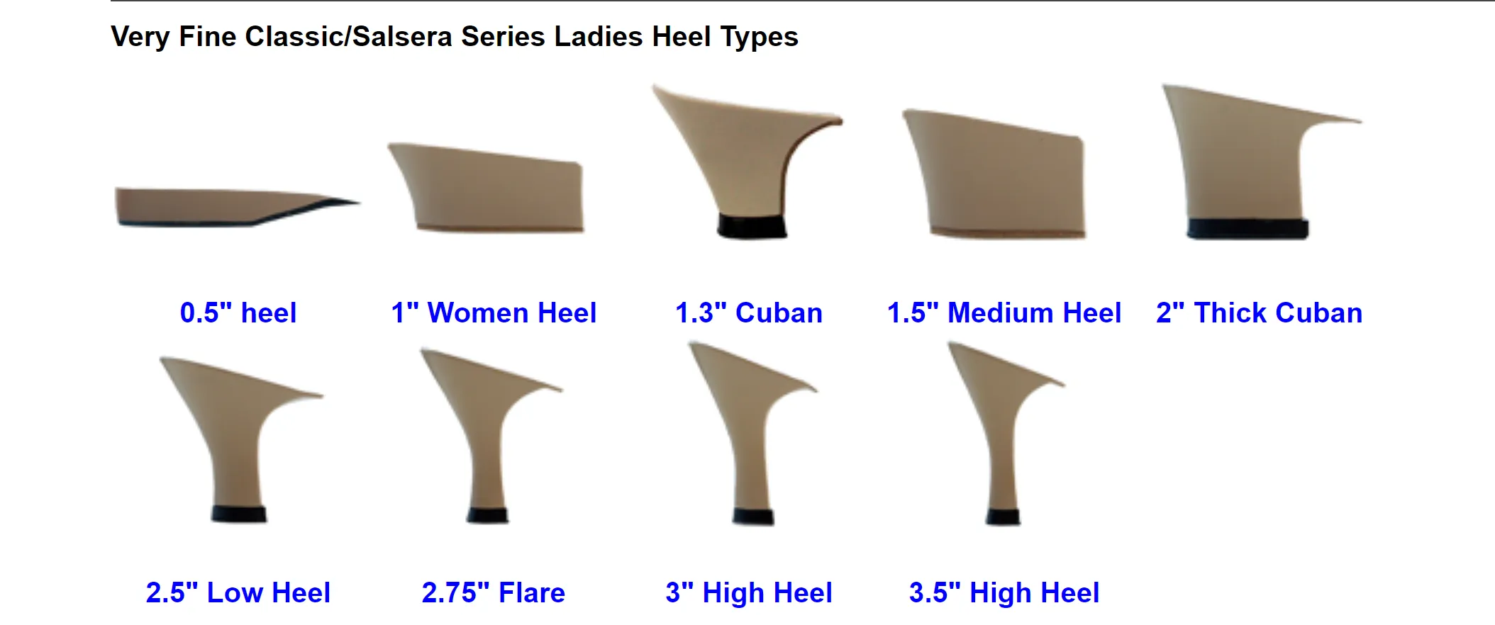 Classic "Flat" Series Low Heeled Practice Dance Shoes