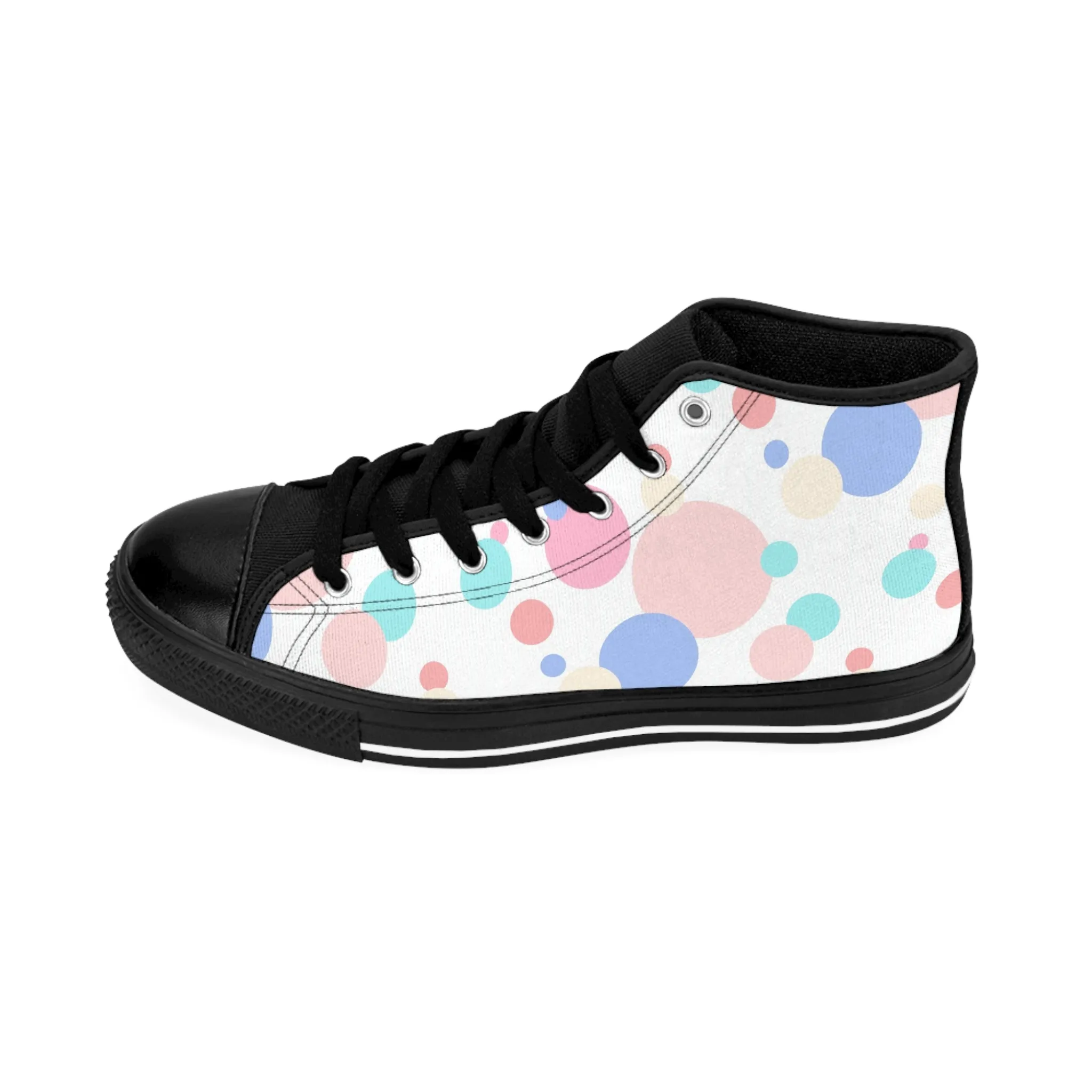 Colorful Bubbles Women's Classic Sneakers