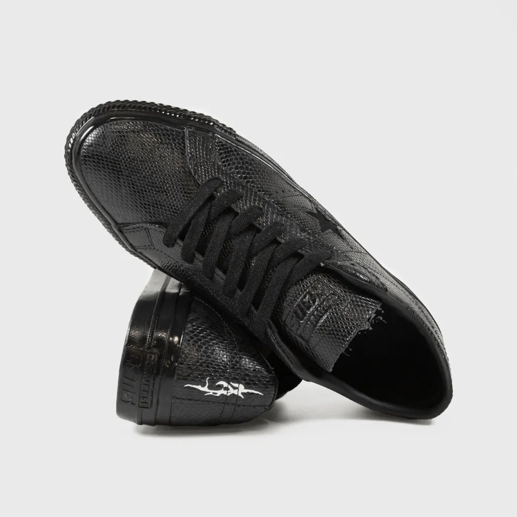 Converse Cons - Jamie Platt Snakeskin One Star Pro Ox Shoes - Black / Black / White