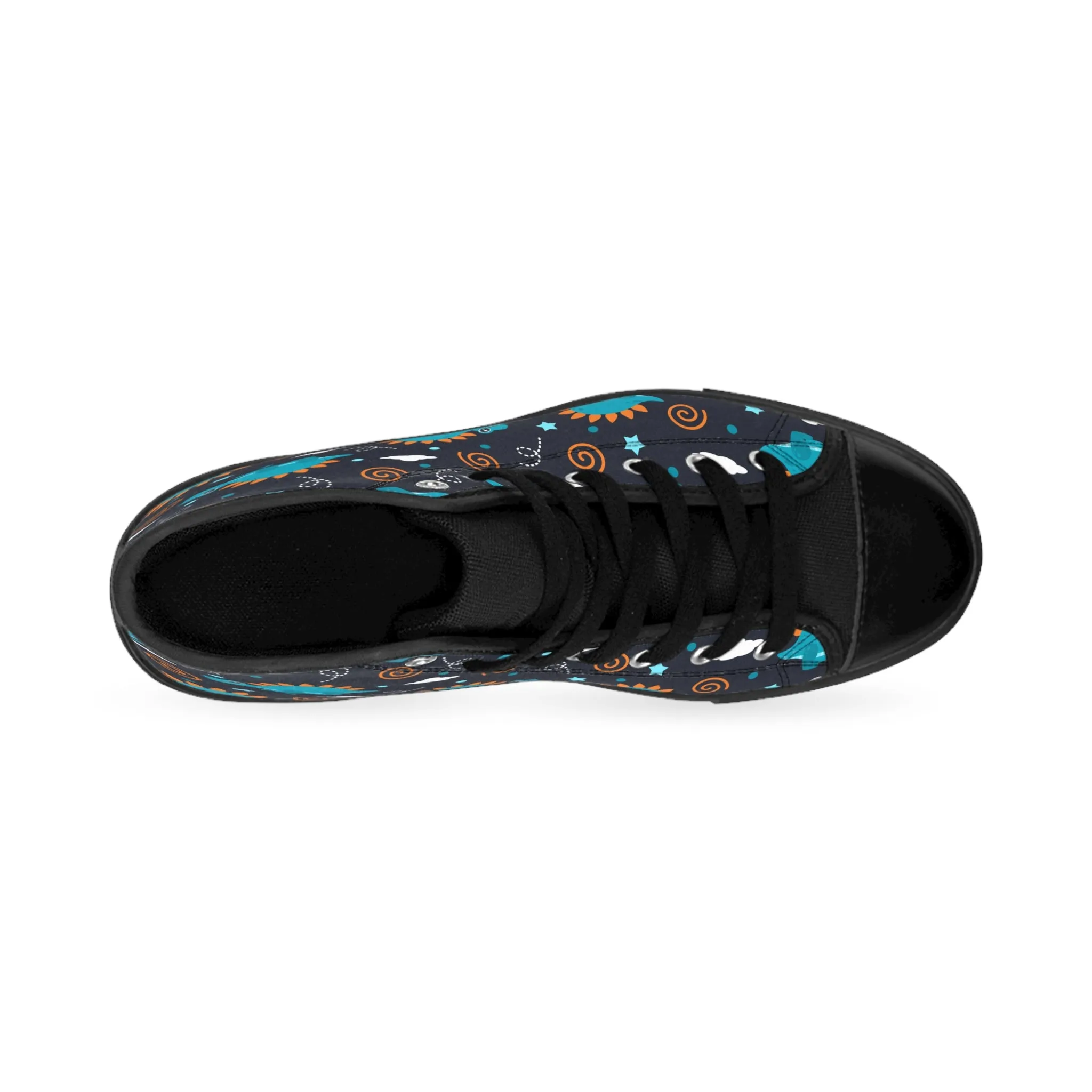 Cool Blue Dinosaurs Women's Classic Sneakers