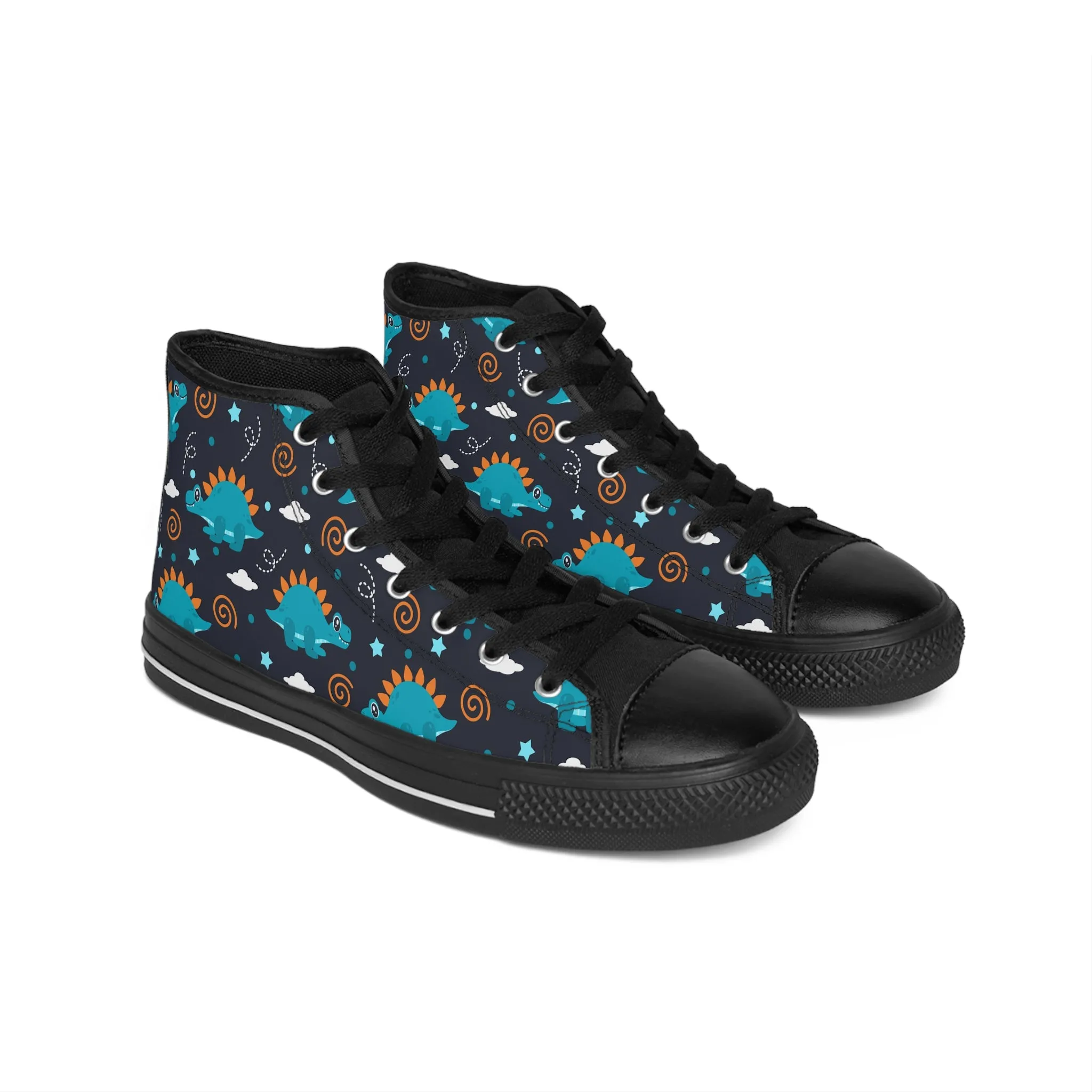 Cool Blue Dinosaurs Women's Classic Sneakers