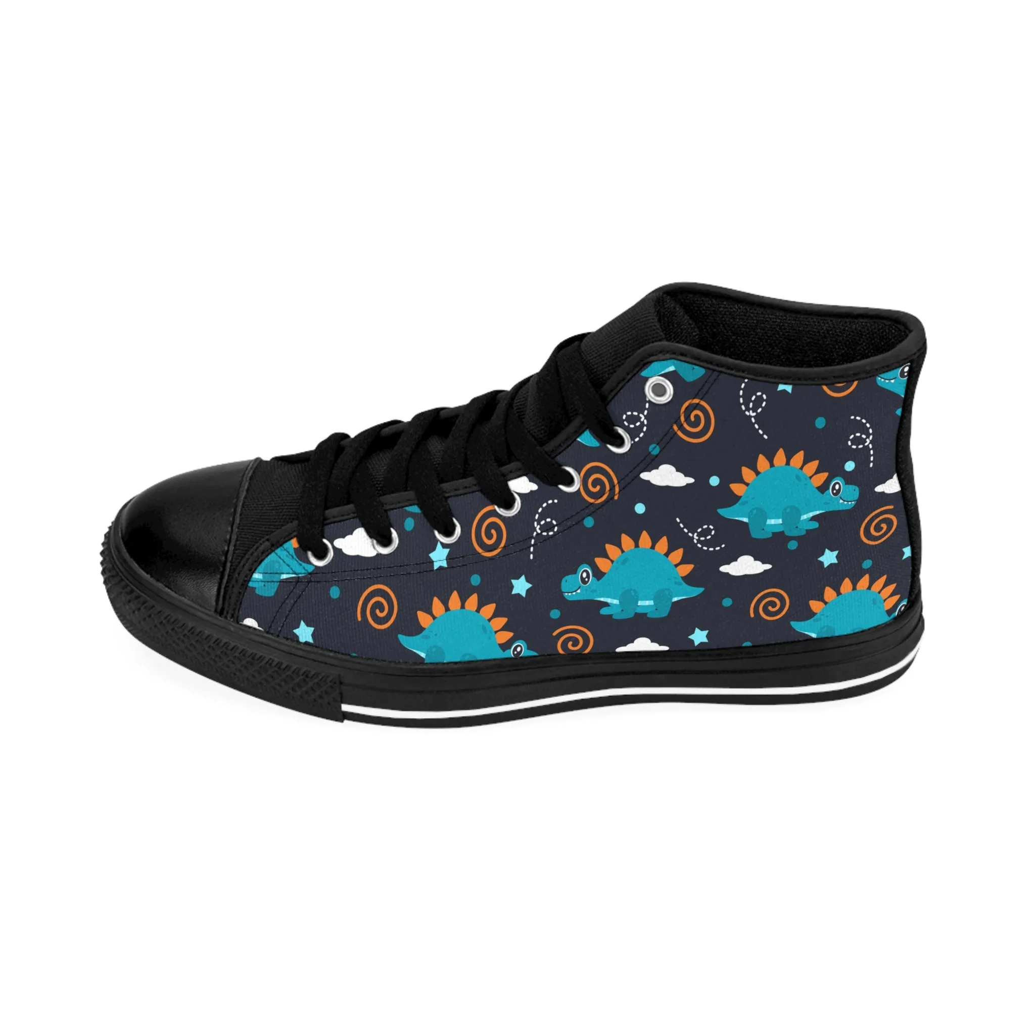 Cool Blue Dinosaurs Women's Classic Sneakers