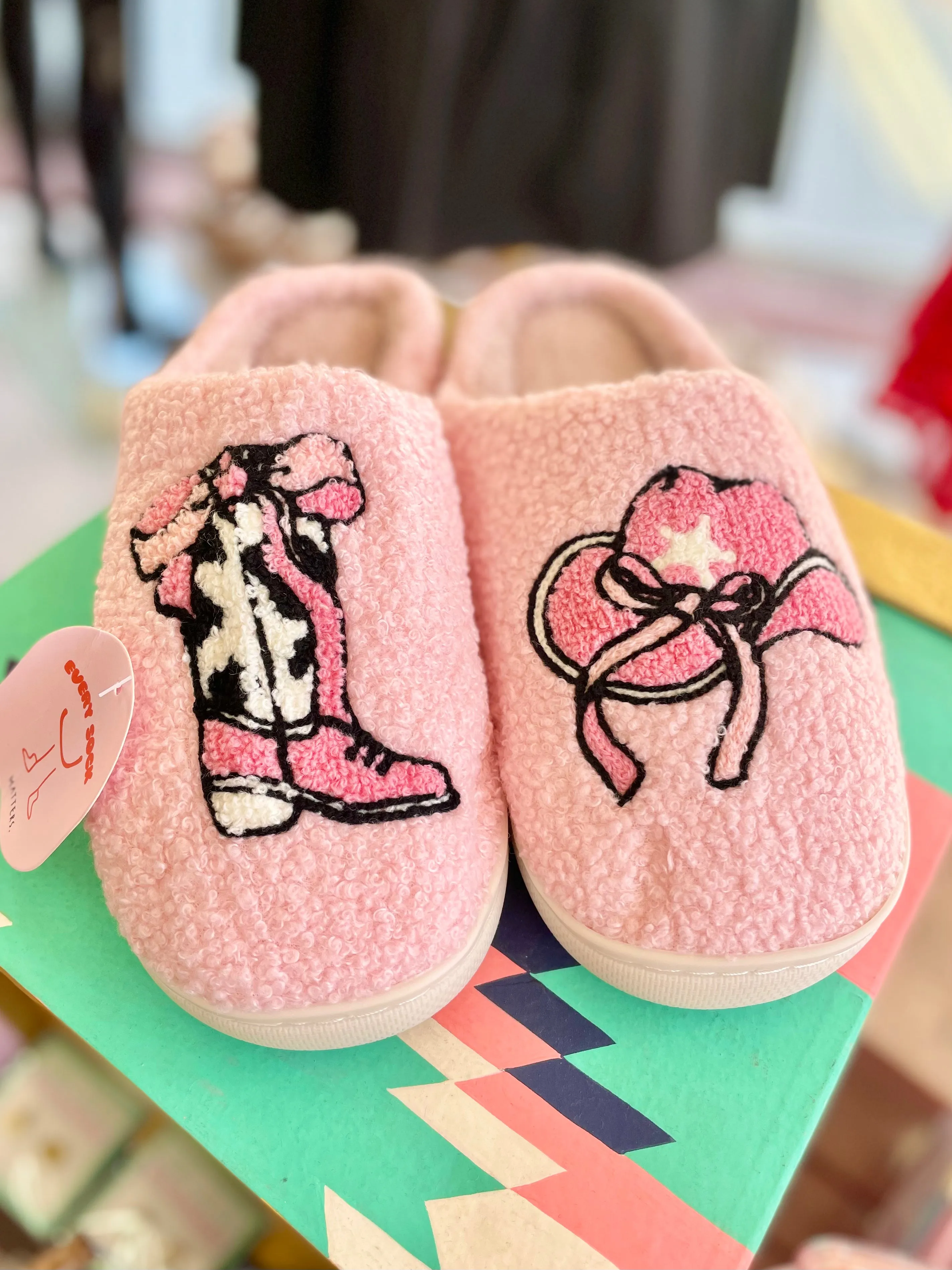 Cowgirl Bow Slippers