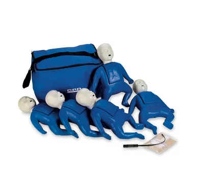 CPR Prompt® Training and Practice Manikin - TPAK 50 Infant 5-Pack, Blue