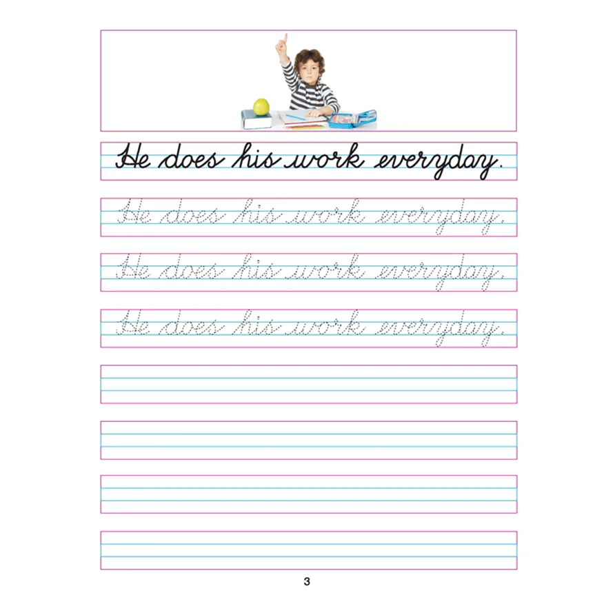 Cursive Writing Book (Sentences) Part 4